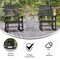 Flash Furniture Gray All-Weather Outdoor Rocking Chair, 2PK 2-LE-HMP-2002-110-GY-GG - alternate 2